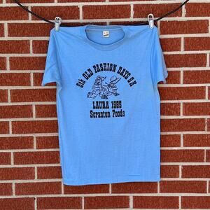 Blue vintage 1985 scranton pennsylvania old fashion days promo shirt
